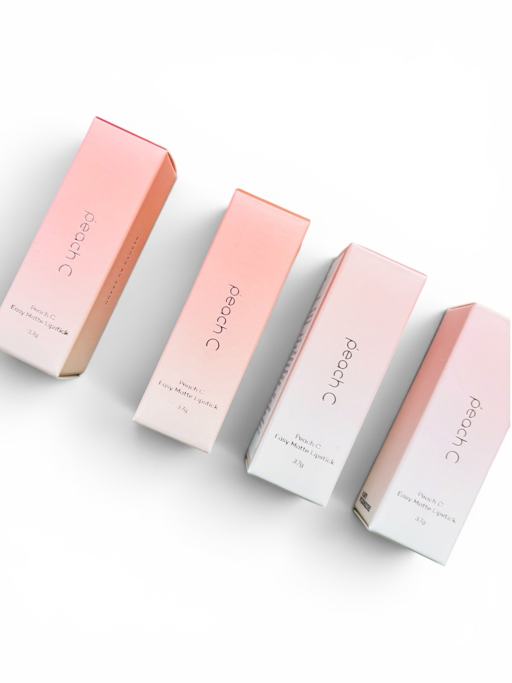Peach Couture NIB 4 Matte Lipstick Set in Gradient Peach-Pink set of 4